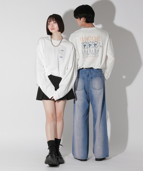 Anui(アニュイ)の「【UNISEX/2サイズ展開】GRMベアー三つ子ロンT(Tシャツ/カットソー・レディース・ブルー/オフホワイト/ブラック・MEDIUM/LARGE)」の20枚目の写真