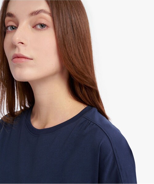 AIGLE(エーグル)の「抗菌 吸水速乾 ショートスリーブ 半袖Tシャツ(Tシャツ/カットソー・レディース・ダークブルー/レッド・L/M/S)」の4枚目の写真