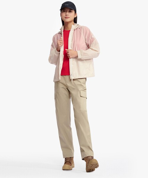 AIGLE(エーグル)の「抗菌 吸水速乾 ショートスリーブ 半袖Tシャツ(Tシャツ/カットソー・レディース・ダークブルー/レッド・L/M/S)」の5枚目の写真