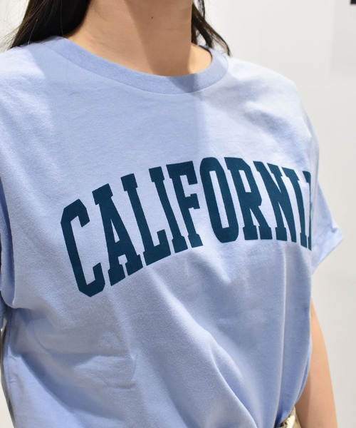 ムラサキスポーツ(ムラサキスポーツ)の「RIKKA FEMME/リッカファム フロントプリントTシャツ RF25SS07(Tシャツ/カットソー・レディース・ホワイト/サックスブルー/ライトベージュ・FREE)」の17枚目の写真