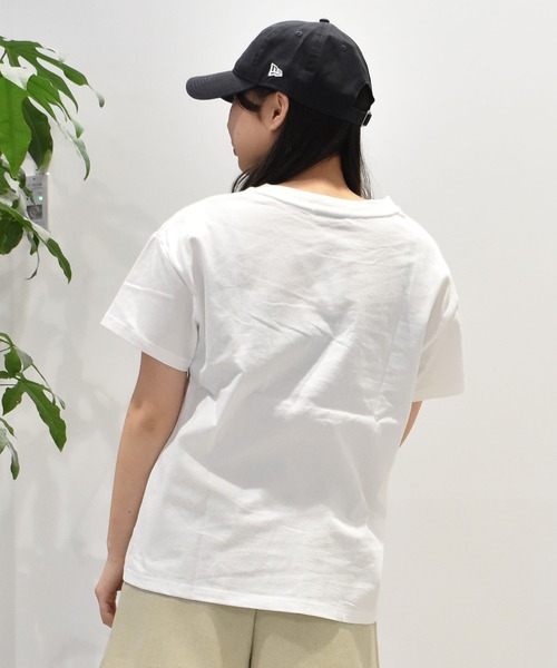 ムラサキスポーツ(ムラサキスポーツ)の「RIKKA FEMME/リッカファム フロントプリントTシャツ RF25SS07(Tシャツ/カットソー・レディース・ホワイト/サックスブルー/ライトベージュ・FREE)」の4枚目の写真