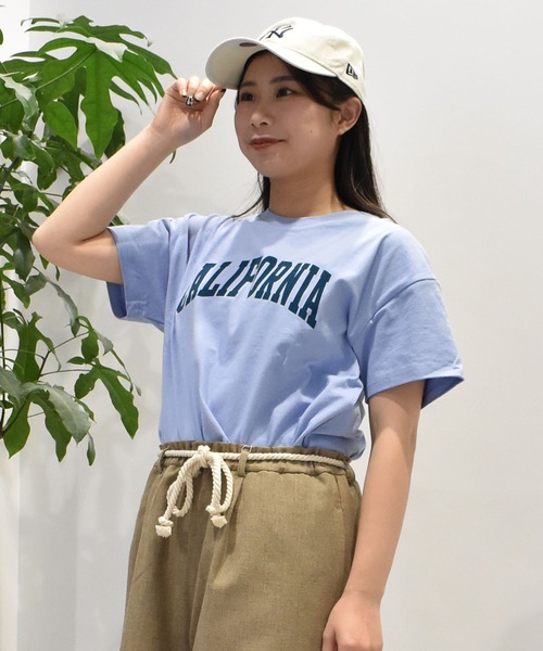 ムラサキスポーツ(ムラサキスポーツ)の「RIKKA FEMME/リッカファム フロントプリントTシャツ RF25SS07(Tシャツ/カットソー・レディース・ホワイト/サックスブルー/ライトベージュ・FREE)」の13枚目の写真