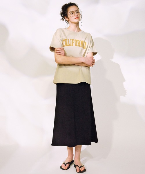 ムラサキスポーツ(ムラサキスポーツ)の「RIKKA FEMME/リッカファム フロントプリントTシャツ RF25SS07(Tシャツ/カットソー・レディース・ホワイト/サックスブルー/ライトベージュ・FREE)」の12枚目の写真