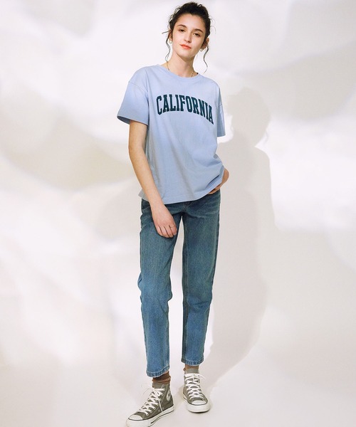ムラサキスポーツ(ムラサキスポーツ)の「RIKKA FEMME/リッカファム フロントプリントTシャツ RF25SS07(Tシャツ/カットソー・レディース・ホワイト/サックスブルー/ライトベージュ・FREE)」の18枚目の写真