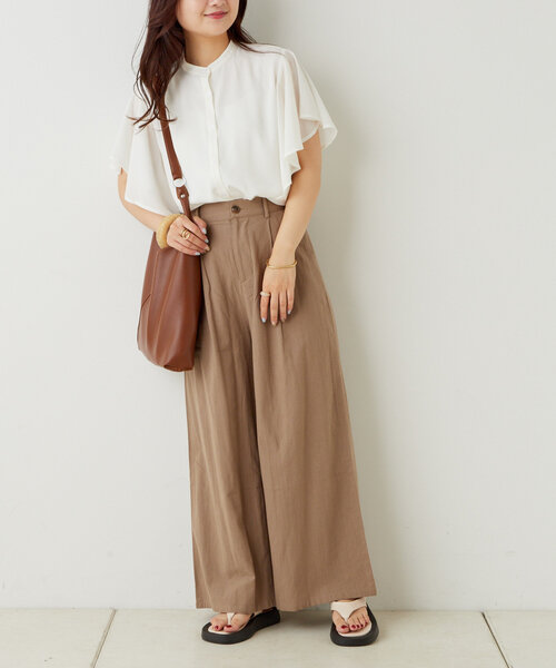 continuer de NICE CLAUP(コンティニューデナイスクラップ)の「【WEB限定】【リバイバルアイテム】10色展開、シフォン楊柳ブラウス(シャツ/ブラウス・レディース・ブラック/グレー/アイボリー/ロイヤルブルー/ブルー系その他/ブラック系その他/ホワイト系その他/グレイッシュベージュ/ライトブルーグレー/グレー系その他2・FREE)」の13枚目の写真