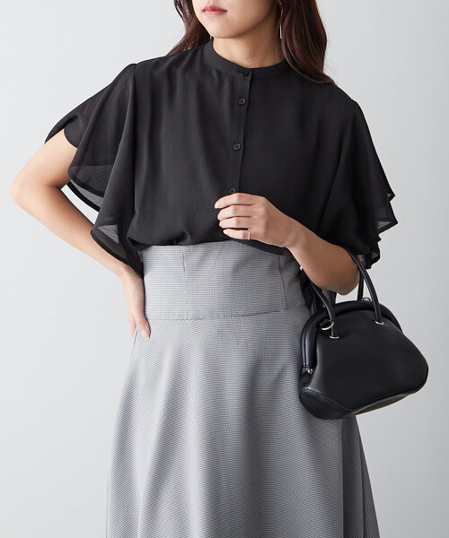 continuer de NICE CLAUP(コンティニューデナイスクラップ)の「【WEB限定】【リバイバルアイテム】10色展開、シフォン楊柳ブラウス(シャツ/ブラウス・レディース・ブラック/グレー/アイボリー/ロイヤルブルー/ブルー系その他/ブラック系その他/ホワイト系その他/グレイッシュベージュ/ライトブルーグレー/グレー系その他2・FREE)」の20枚目の写真