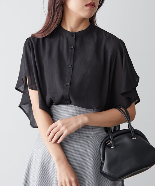 continuer de NICE CLAUP(コンティニューデナイスクラップ)の「【WEB限定】【リバイバルアイテム】10色展開、シフォン楊柳ブラウス(シャツ/ブラウス・レディース・ブラック/グレー/アイボリー/ロイヤルブルー/ブルー系その他/ブラック系その他/ホワイト系その他/グレイッシュベージュ/ライトブルーグレー/グレー系その他2・FREE)」の21枚目の写真