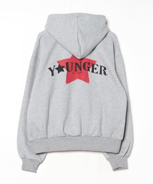 Soaking star logo hoodie（パーカー）｜younger song（ヤンガー