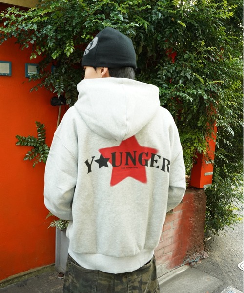 【すぐ届く】UNKNOWN Vintage Washed スターロゴ パーカー B】/The Greatest MONSTER 9/MARCO刺繍パーカー