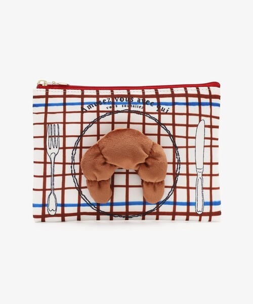 Afternoon Tea(アフタヌーンティー)の「マスコット付きポーチ/イザベル・ボワノ(ポーチ・レディース・ブラウン・ONE SIZE)」の1枚目の写真