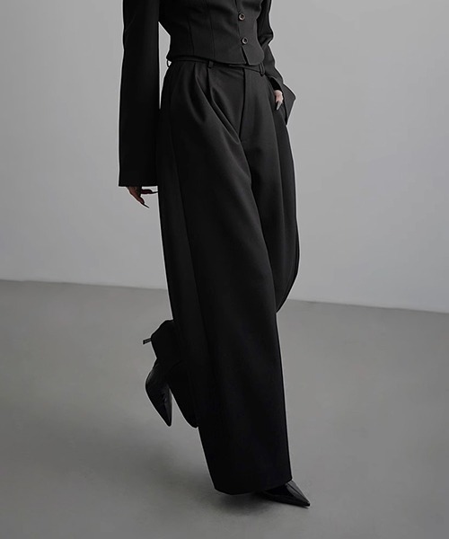 【未使用】chuclla ハイウエストパンツ セール】【chuclla】High waist 3tack pants sb-4 chw1443