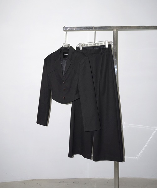 chuclla(チュクラ)の「【CHENTAITAI】2タック ハイウエストワイドスラックス CTW25s006(その他パンツ・レディース・ブラック/キャメル・S/L/M)」の8枚目の写真