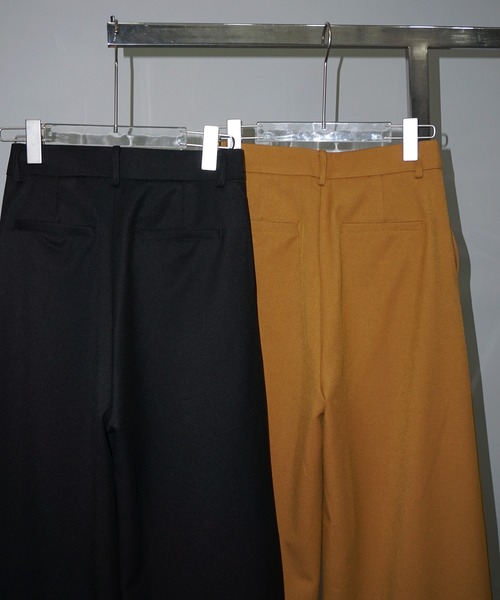 CHENTAITAI】2タック ハイウエストワイドスラックス CTW25s006