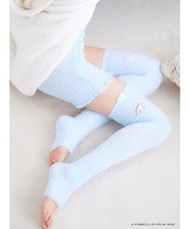 Ballelite（バレリット）の「【ballelite】シナモロールもこもこ着圧ナイトオーバーニーソックス（ソックス/靴下）」