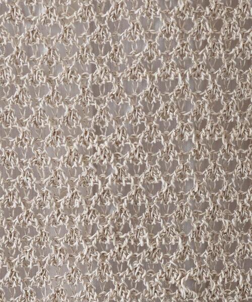 INDIVI（インディヴィ）の「【ファンシー素材】透かし柄ニットベスト（ベスト・レディース・チャコール/オレンジ系4/ベージュ系3・13/15 /38/05）」の12枚目の写真