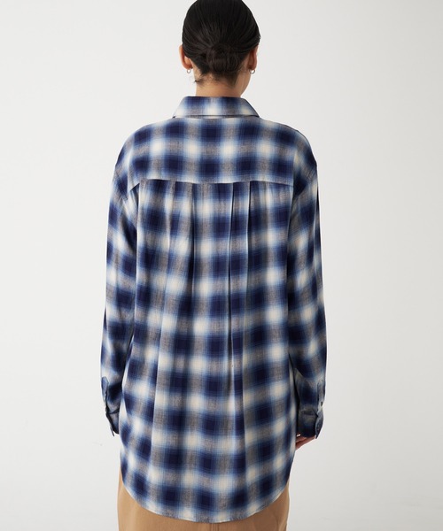 セール】オンブレチェック 長袖シャツ（シャツ/ブラウス）｜Eddie