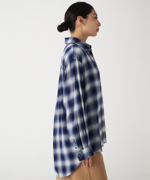 セール】オンブレチェック 長袖シャツ（シャツ/ブラウス）｜Eddie