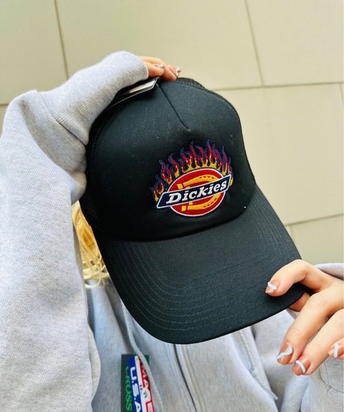 Dickies（ディッキーズ）の「Dickies / DK EX FIRE ICON MESH CAP / 80973500（キャップ・レディース・ブラック/チャコールグレー/ネイビー/レッド・FREE）」の3枚目の写真