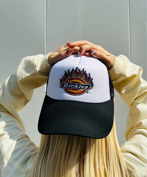 Dickies（ディッキーズ）の「Dickies / DK EX FIRE ICON MESH CAP / 80973500（キャップ・レディース・ブラック/チャコールグレー/ネイビー/レッド・FREE）」の2枚目の写真