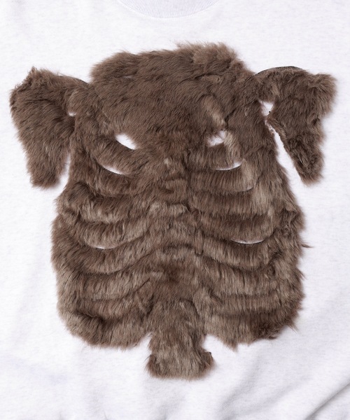 amok（アモク）の「FUR BONDING PULLOVER（スウェット・メンズ・ブラック/ホワイト・S/M/L）」の10枚目の写真