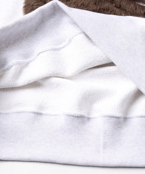 amok（アモク）の「FUR BONDING PULLOVER（スウェット・メンズ・ブラック/ホワイト・S/M/L）」の12枚目の写真