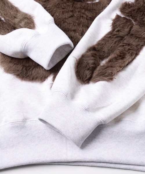 amok（アモク）の「FUR BONDING PULLOVER（スウェット・メンズ・ブラック/ホワイト・S/M/L）」の13枚目の写真