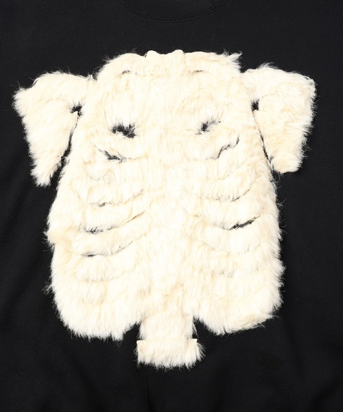 amok（アモク）の「FUR BONDING PULLOVER（スウェット・メンズ・ブラック/ホワイト・S/M/L）」の16枚目の写真