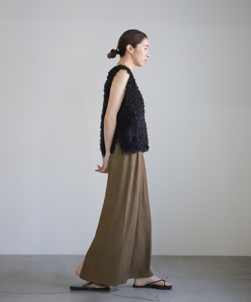 select MOCA（セレクトモカ）の「ワッシャーナロースカート（スカート・レディース・ベージュ/ブラウン/ブラック・FREE）」の18枚目の写真