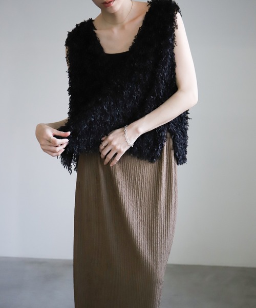 select MOCA（セレクトモカ）の「ワッシャーナロースカート（スカート・レディース・ベージュ/ブラウン/ブラック・FREE）」の20枚目の写真