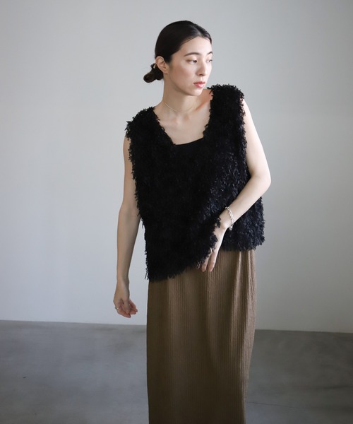 select MOCA（セレクトモカ）の「ワッシャーナロースカート（スカート・レディース・ベージュ/ブラウン/ブラック・FREE）」の19枚目の写真