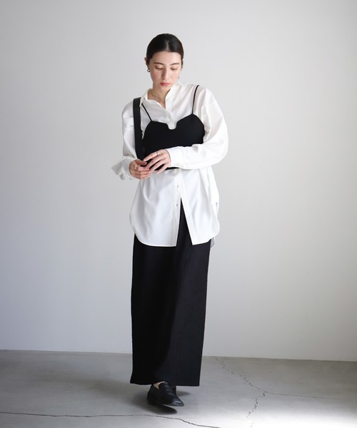 select MOCA（セレクトモカ）の「ワッシャーナロースカート（スカート・レディース・ベージュ/ブラウン/ブラック・FREE）」の14枚目の写真