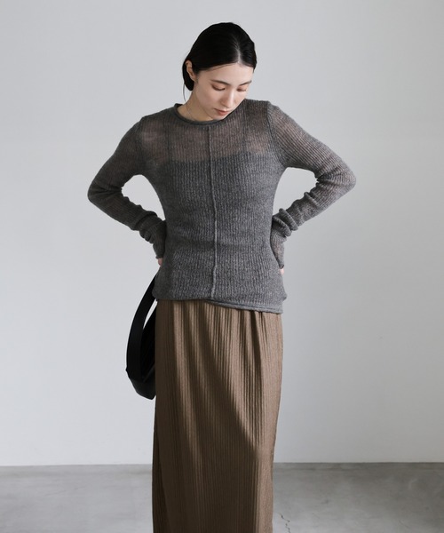 select MOCA（セレクトモカ）の「ワッシャーナロースカート（スカート・レディース・ベージュ/ブラウン/ブラック・FREE）」の11枚目の写真