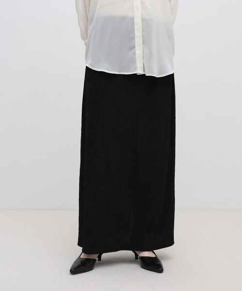 select MOCA(セレクトモカ)の「ワッシャーナロースカート(スカート・レディース・ベージュ/ブラウン/ブラック・FREE/LARGE)」の22枚目の写真