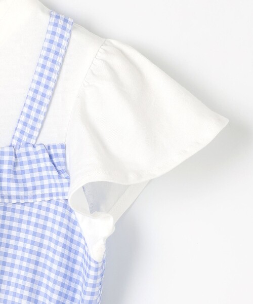 ANY(エニィ)の「ギンガム ドッキングワンピース(ワンピース・キッズ・ブラック系3/ネイビー系3・140/150)」の14枚目の写真