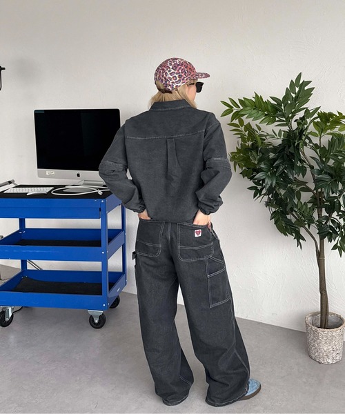 sedacle(セダクル)の「3wayデニムワークシャツ【SETUP着用可能】(シャツ/ブラウス・メンズ・インディゴブルー/ライトブルー/ブラック・LARGE/MEDIUM/SMALL)」の22枚目の写真