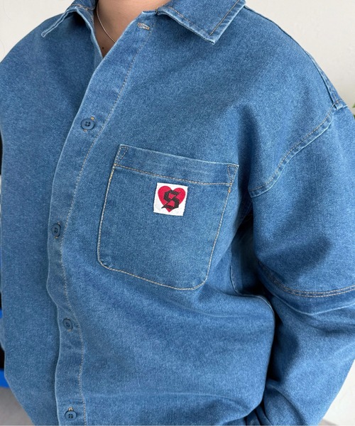 sedacle(セダクル)の「3wayデニムワークシャツ【SETUP着用可能】(シャツ/ブラウス・メンズ・インディゴブルー/ライトブルー/ブラック・LARGE/MEDIUM/SMALL)」の9枚目の写真