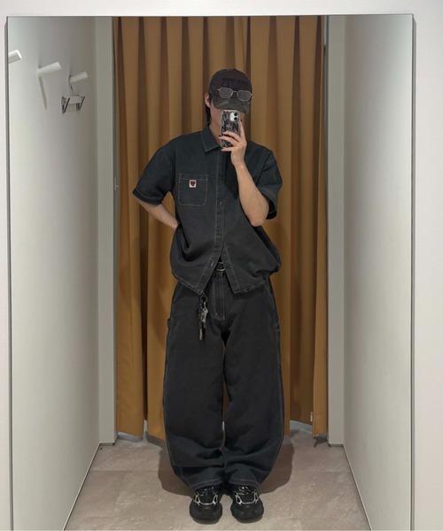sedacle(セダクル)の「3wayデニムワークシャツ【SETUP着用可能】(シャツ/ブラウス・メンズ・インディゴブルー/ライトブルー/ブラック・LARGE/MEDIUM/SMALL)」の16枚目の写真