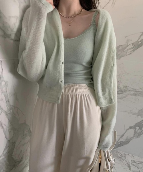 Angelic Pretty　ゆらゆらリボン刺繍ニットカーディガン トップス - closet child オンラインショップ