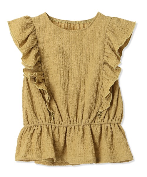 Piet（ピエット）の「ウエストギャザー フリルブラウス セットアップ（セットアップ・キッズ・ブラウン/グリーン・120/110/130/100）」の21枚目の写真