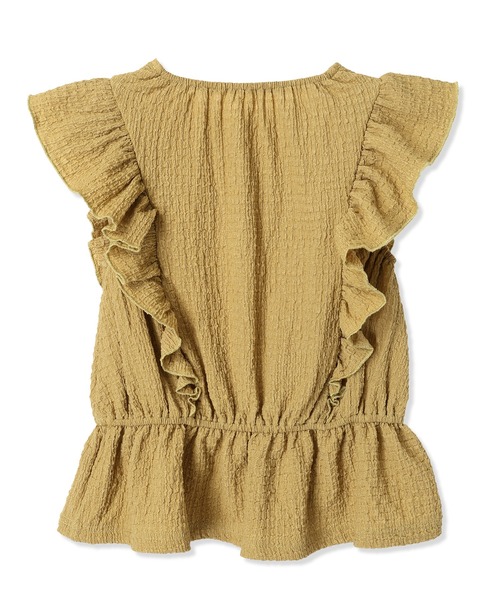 Piet（ピエット）の「ウエストギャザー フリルブラウス セットアップ（セットアップ・キッズ・ブラウン/グリーン・120/110/130/100）」の22枚目の写真