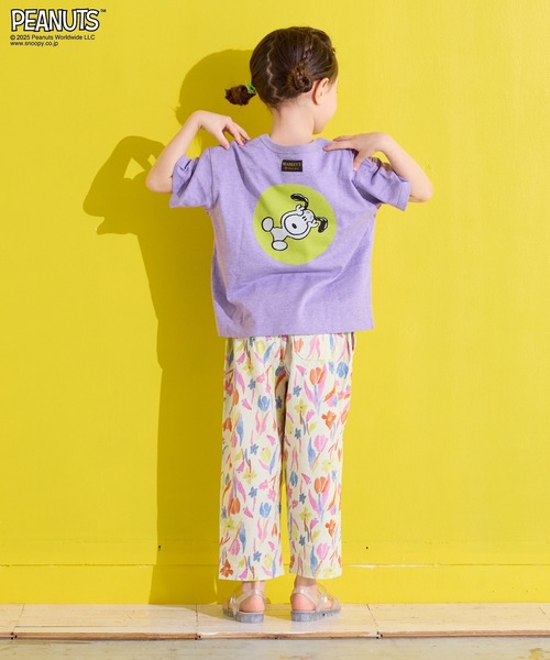 PEANUTS（ピーナッツ）の「【PEANUTS】スヌーピー/プリントTシャツ（Tシャツ/カットソー・キッズ・パープル/ライトグリーン/ブラック/オフホワイト・80/90/95/100/110/120/130/140/150）」の10枚目の写真
