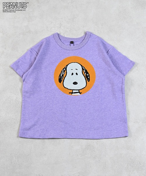 PEANUTS（ピーナッツ）の「【PEANUTS】スヌーピー/プリントTシャツ（Tシャツ/カットソー・キッズ・パープル/ライトグリーン/ブラック/オフホワイト・80/90/95/100/110/120/130/140/150）」の20枚目の写真
