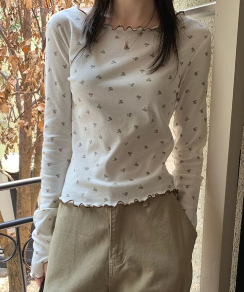 Mayree(メイリー)の「CS ソフト長袖柄インナー(se)(Tシャツ/カットソー・レディース・ホワイト系その他/ピンク・FREE)」の14枚目の写真