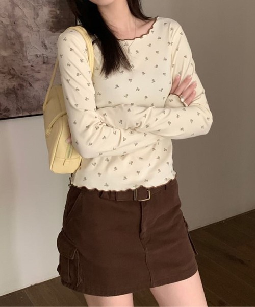 Mayree(メイリー)の「CS ソフト長袖柄インナー(se)(Tシャツ/カットソー・レディース・ホワイト系その他/ピンク・FREE)」の17枚目の写真