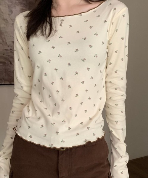 Mayree(メイリー)の「CS ソフト長袖柄インナー(se)(Tシャツ/カットソー・レディース・ホワイト系その他/ピンク・FREE)」の18枚目の写真