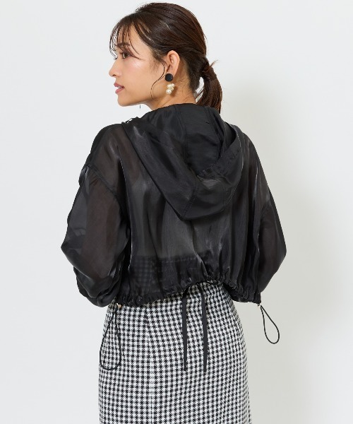 AND COUTURE（アンドクチュール）の「シャイニーシアーマンパ（ブルゾン・レディース・オフホワイト/ベージュ/ブラック/ライトグレー/ピンク・FREE）」の18枚目の写真
