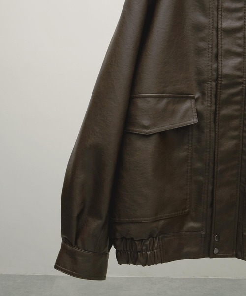 ENDER PRODUCTS（エンダープロダクツ）の「2WAYヴィンテージデザインフライトジャケット【ENDER PRODUCTS/エンダープロダクツ】（ブルゾン・メンズ・ブラック・M/L）」の19枚目の写真