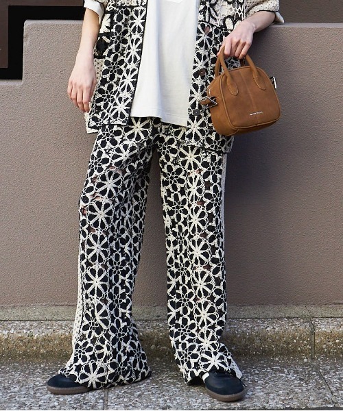 Mixed Lace Easy Pants/ミックスレースイージーパンツ【MAISON