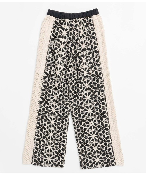 Mixed Lace Easy Pants/ミックスレースイージーパンツ【MAISON