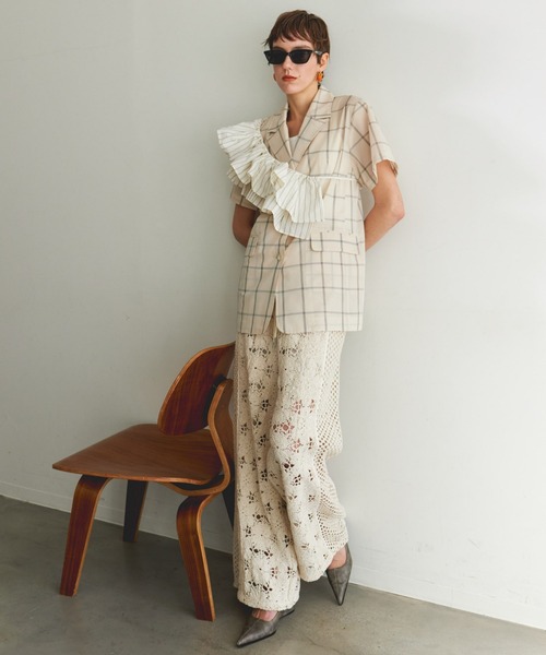 パンツ Maison special 2way Easy Work Pants MAISON SPECIAL（メゾンスペシャル）の「チェック＆ポコポコ